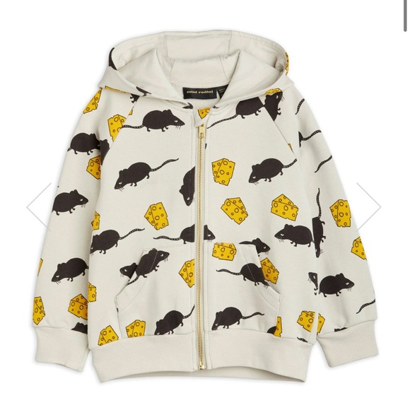 Mini Rodini set of joggers and hoodie with full zipper size 3/5Y - Picture 4 of 9